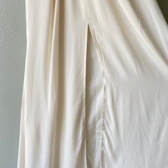 NWT Reformation Bray Dress, Ivory Wedding Dress, Twist Front Formal Gown, Size 8 - Picture 9 of 11